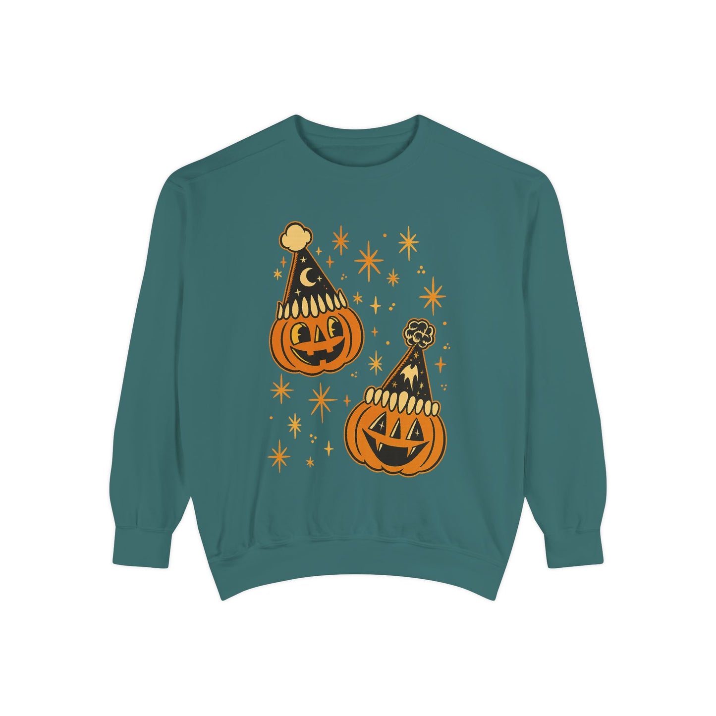 Vintage pumpkin crew
