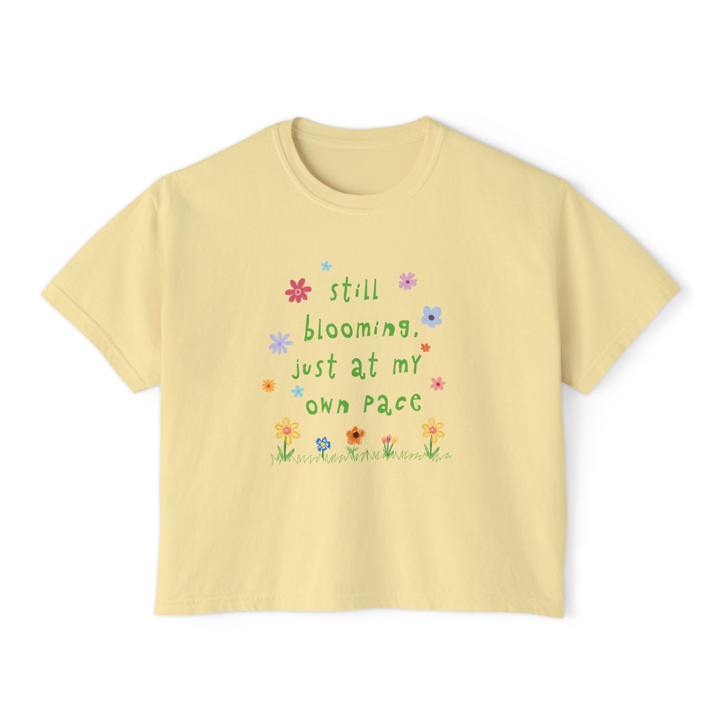 Still blooming boxy tee