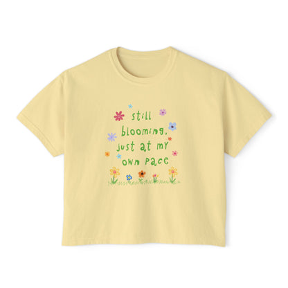 Still blooming boxy tee