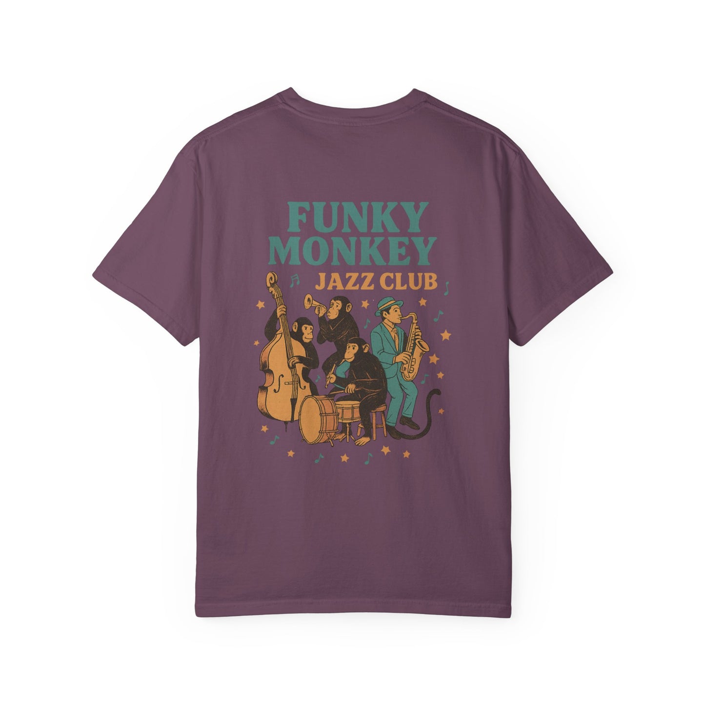 Funky monkey jazz club tee - berry